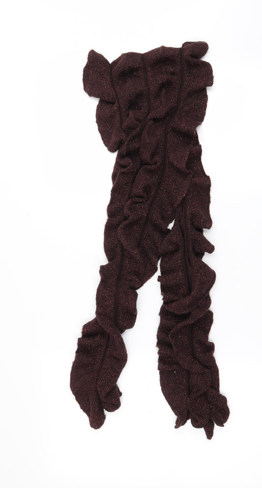 Preworn Womens Brown    Scarf   - Glitter effect,