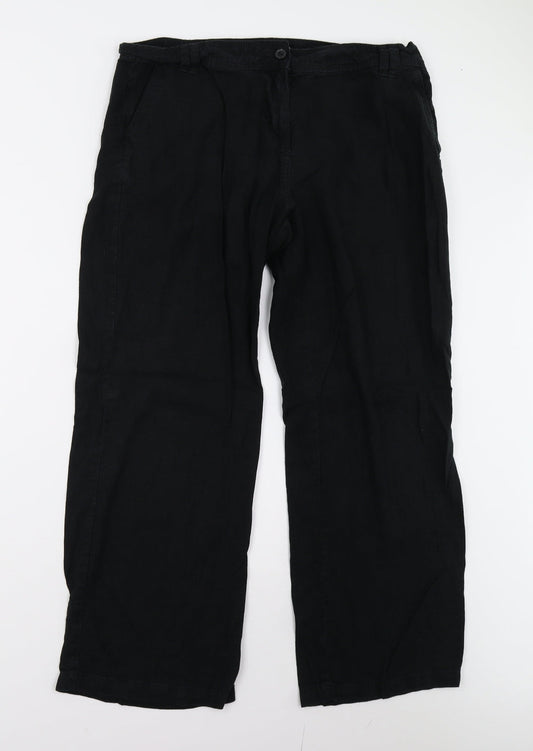 NEXT Womens Black   Trousers  Size 16 L29 in