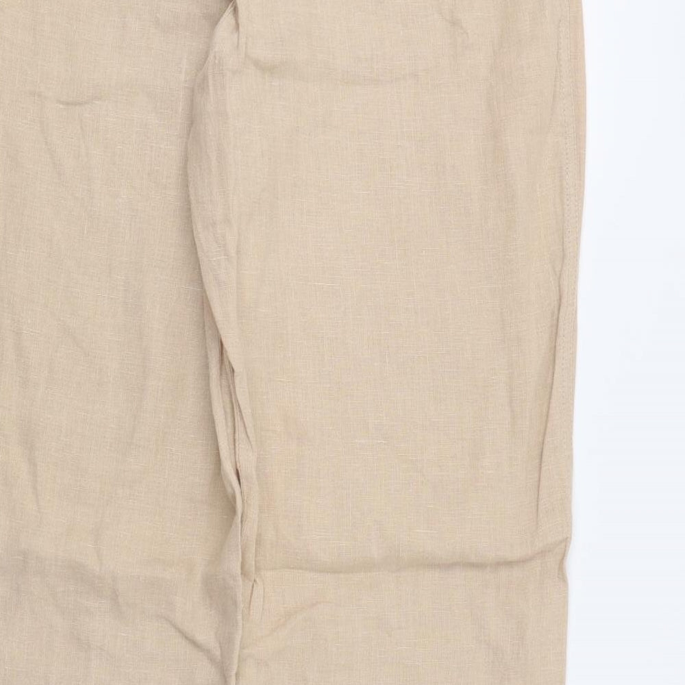 Paul Berman Womens Beige   Trousers  Size 14 L32 in