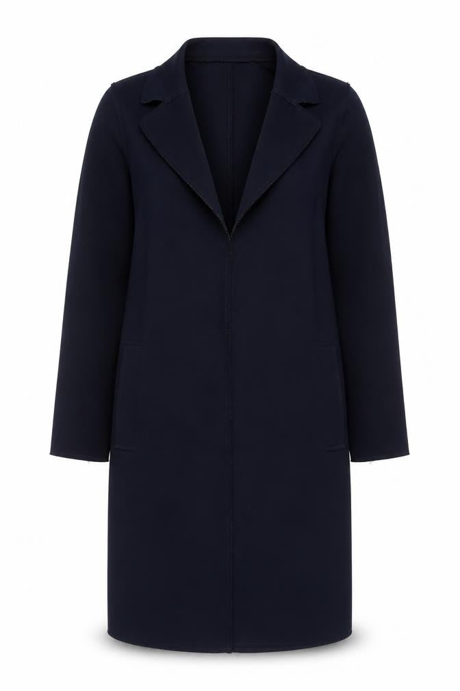 H&M Womens Blue   Overcoat Blazer Size 8