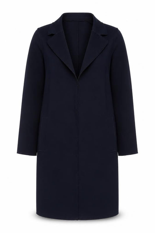 H&M Womens Blue   Overcoat Blazer Size 8