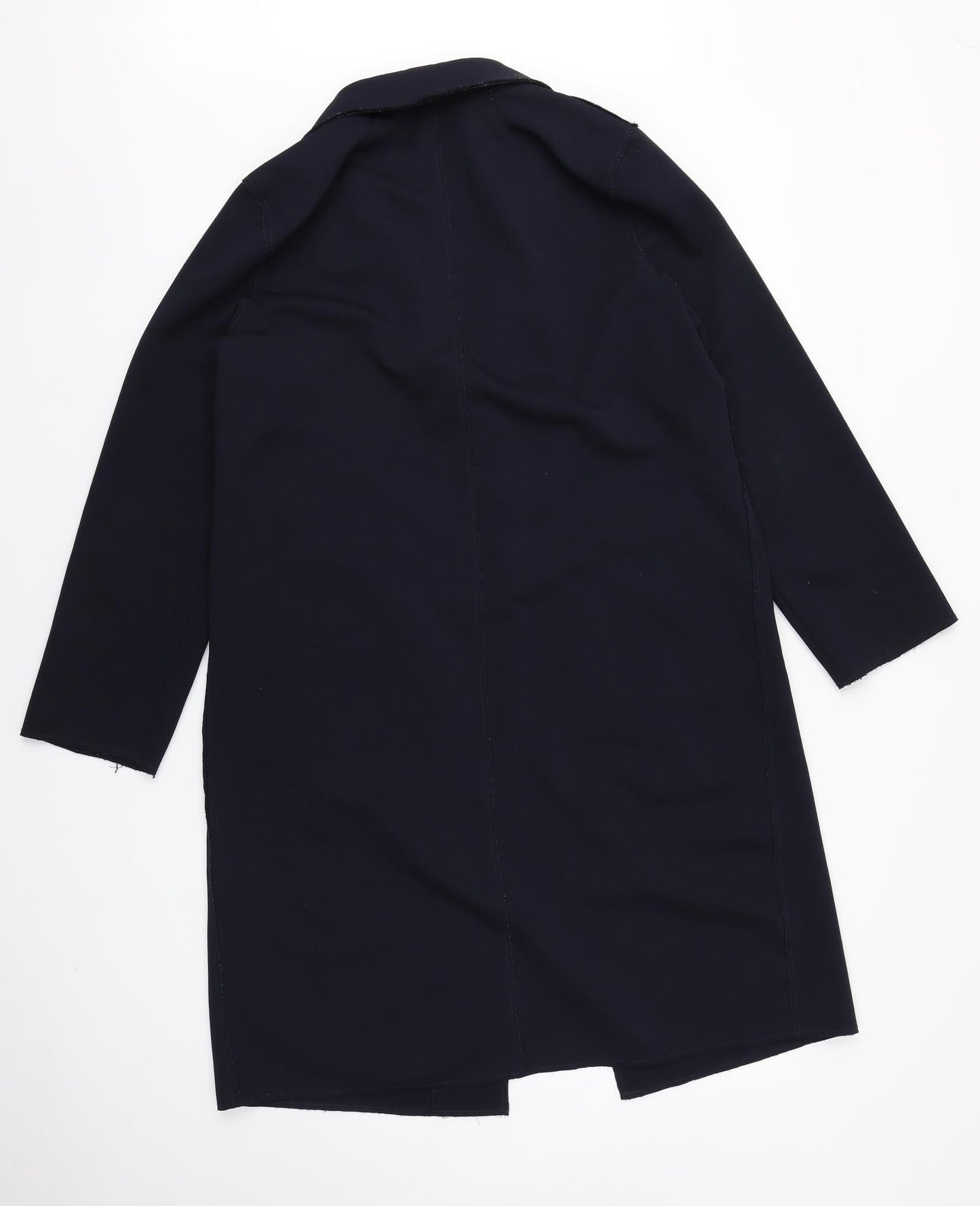 H&M Womens Blue   Overcoat Blazer Size 8