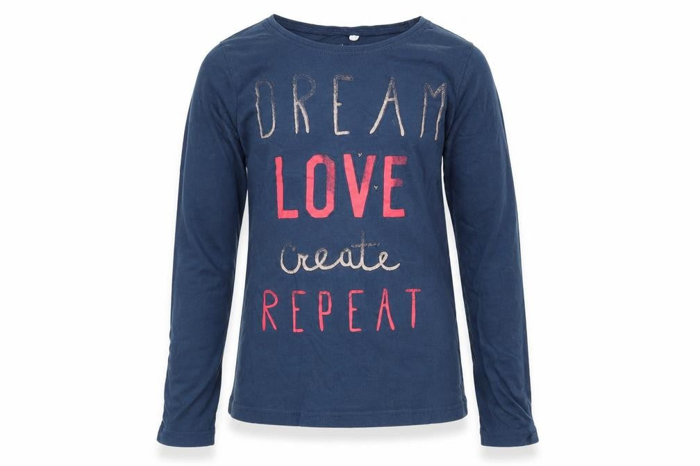 name it Girls Blue   Basic T-Shirt Size 9-10 Years
