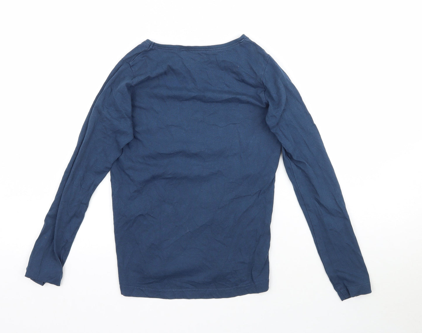 name it Girls Blue   Basic T-Shirt Size 9-10 Years