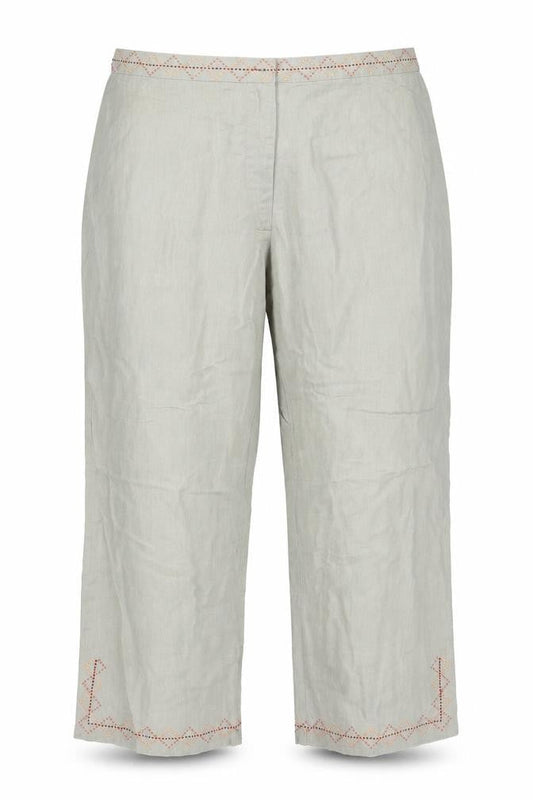 Affinites Womens Gold   Capri Trousers Size 14 L24 in
