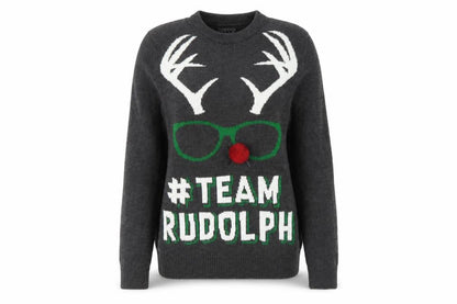 Seasons Womens Multicoloured   Pullover Jumper Size S  - Rudolph