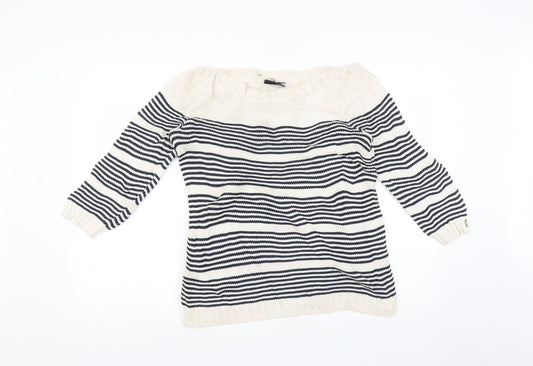 Preworn Womens Multicoloured Striped  Pullover Jumper Size M