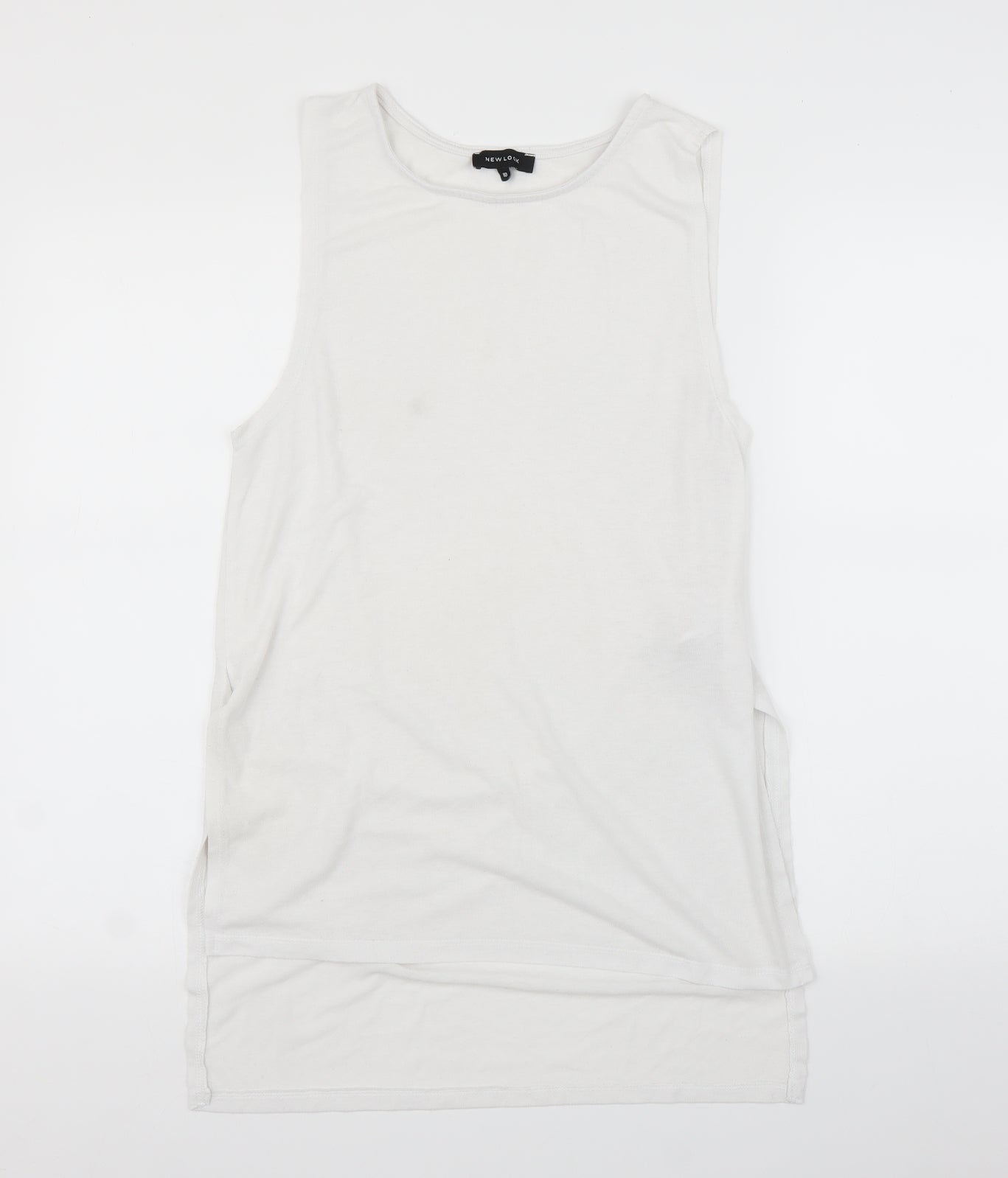 New Look Womens White   Basic T-Shirt Size 10