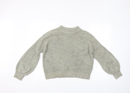 H&M Womens Green   Henley Jumper Size M