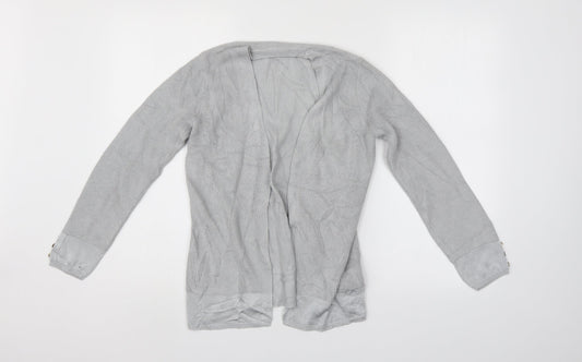 M&S Womens Grey   Cardigan Jumper Size 8