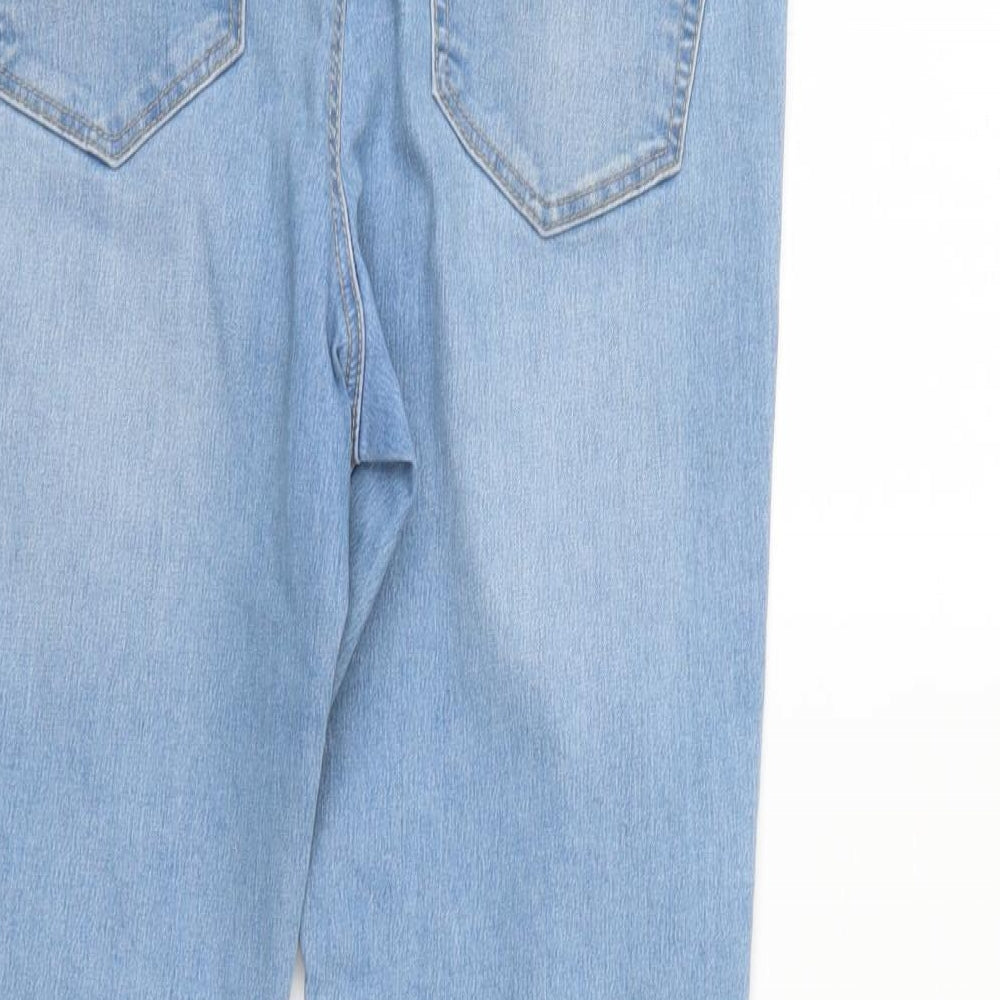 George Womens Blue  Denim Straight Jeans Size 10 L26 in