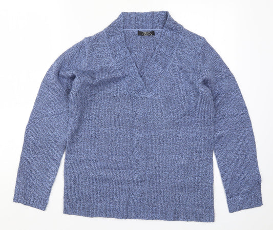 Bonmarché Womens Blue  Knit Pullover Jumper Size S