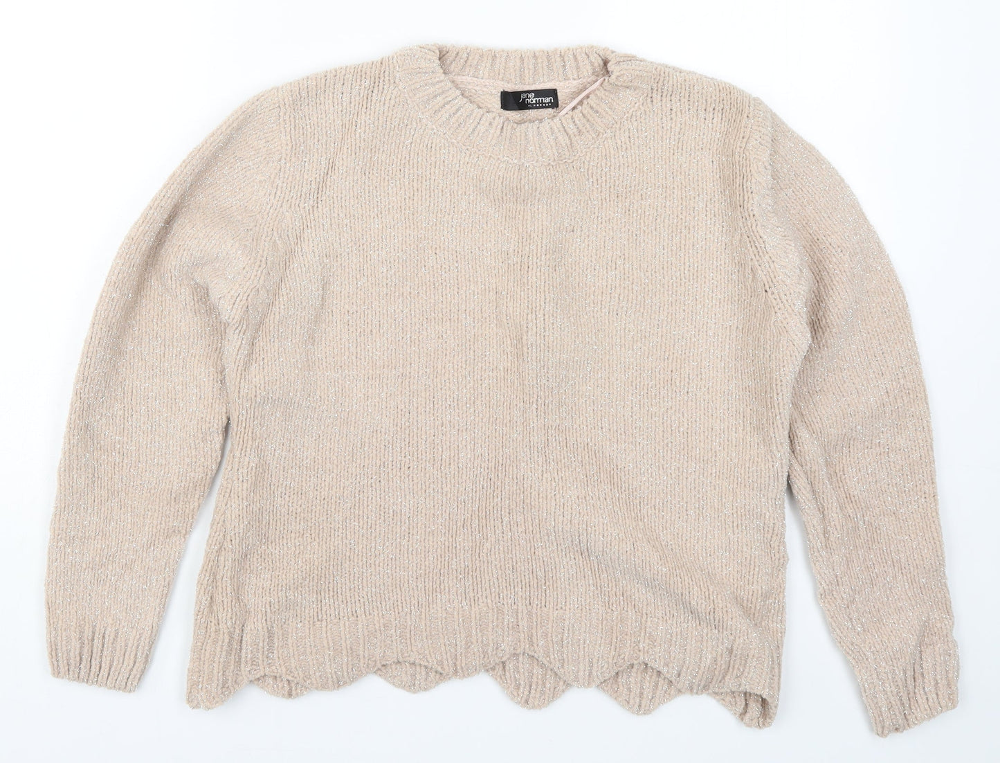 Jane Norman Womens Pink  Knit Pullover Jumper Size 8
