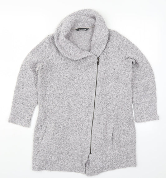 Bonmarché Womens Grey   Jacket Coatigan Size XS