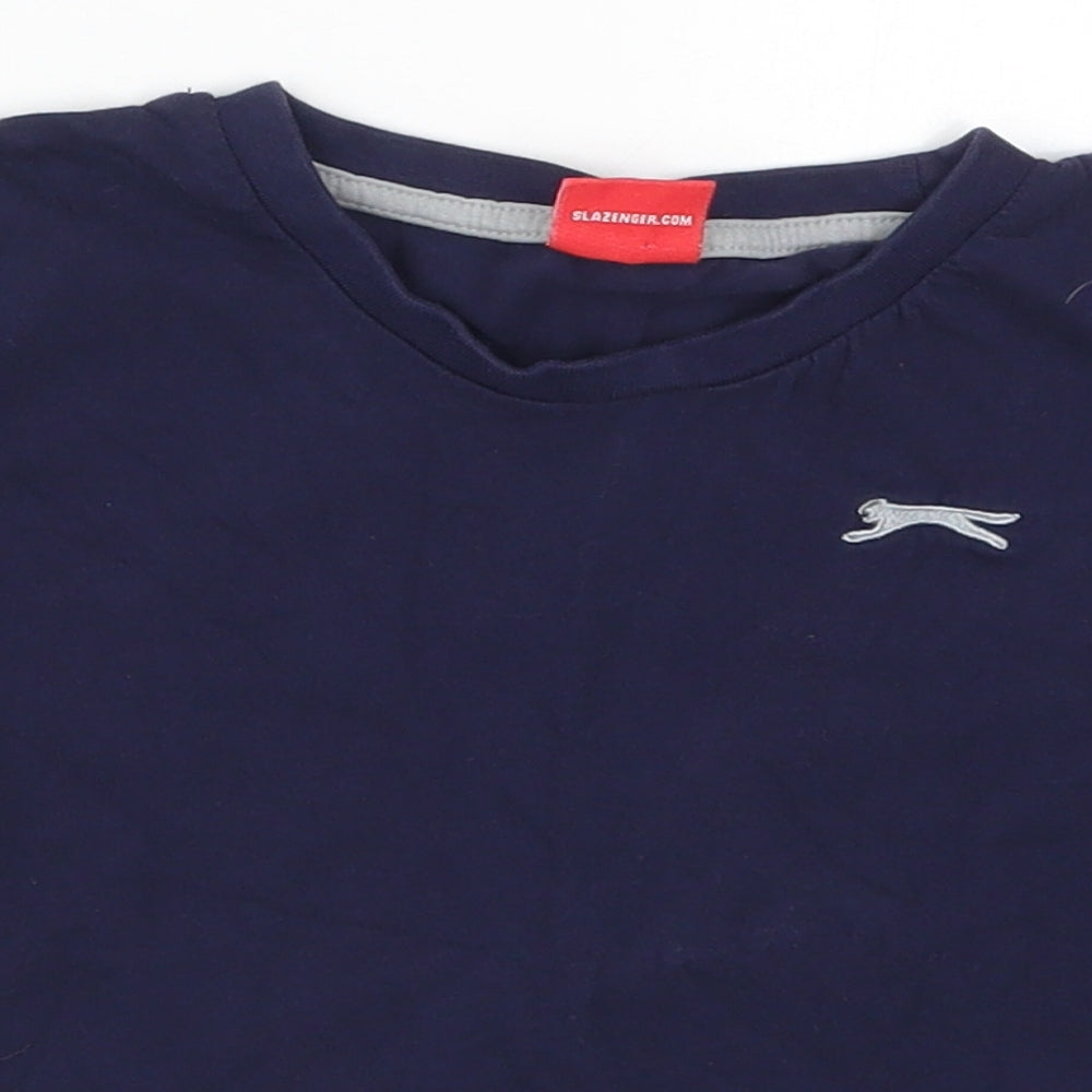 Slazenger Boys Blue   Basic T-Shirt Size 5-6 Years