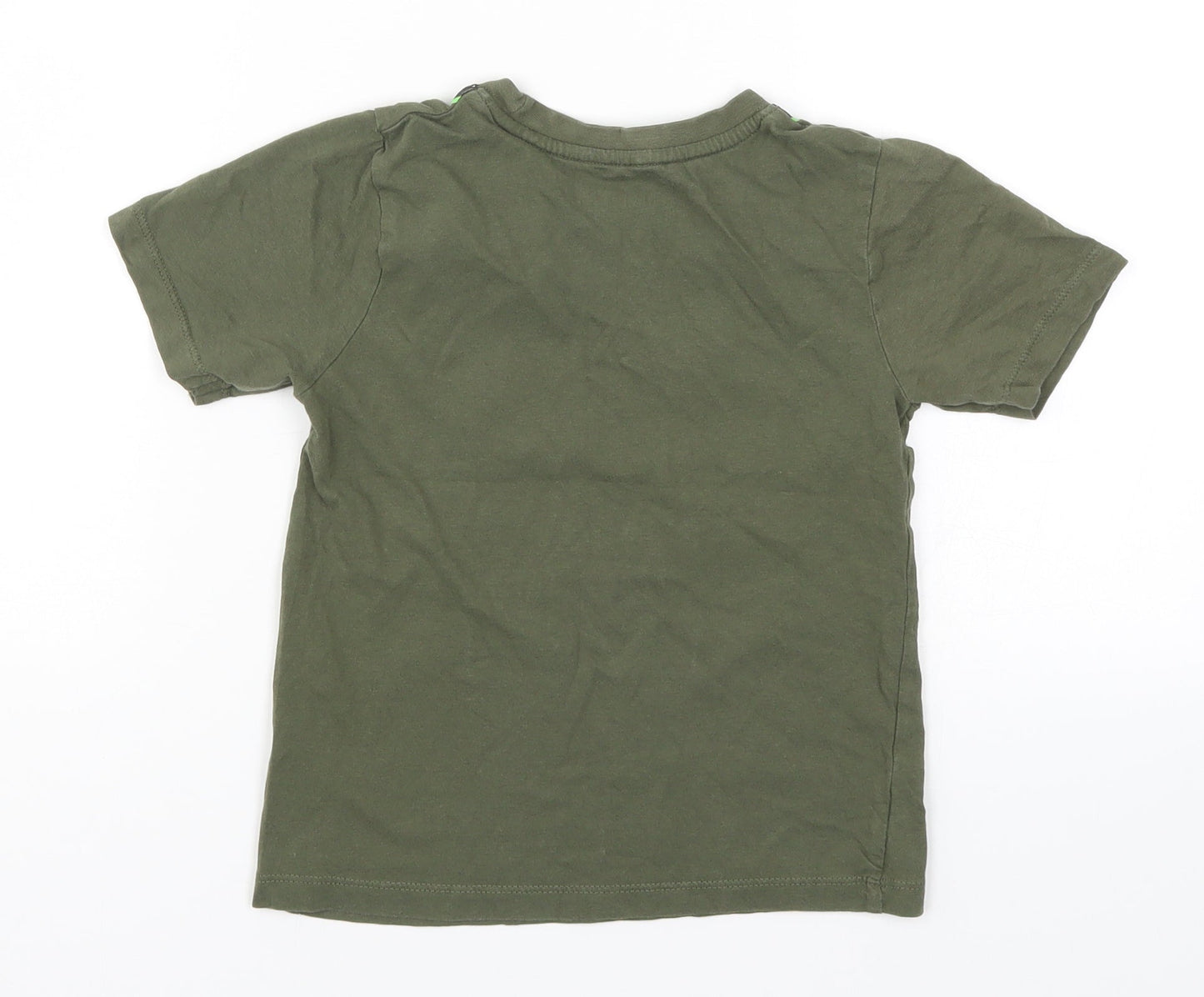 Bullabaloo Boys Green   Basic T-Shirt Size 7-8 Years  - Game On