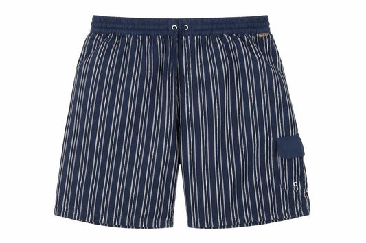 Preworn Mens Blue Striped  Athletic Shorts Size 29