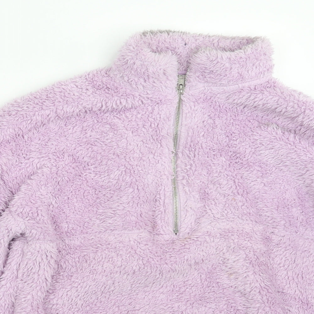 TU Womens Purple   Pullover Sweatshirt Size 10