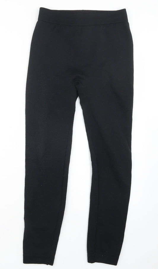 Preworn Womens Black   Jogger Trousers Size 25 in L26 in