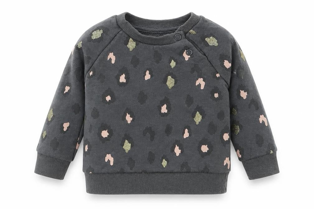 Primark Girls Grey Animal Print  Pullover Jumper Size 3-6 Months