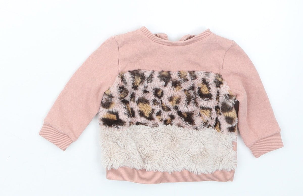 F&F Girls Pink   Pullover Jumper Size 3-6 Months