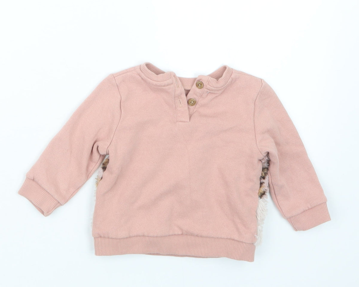 F&F Girls Pink   Pullover Jumper Size 3-6 Months