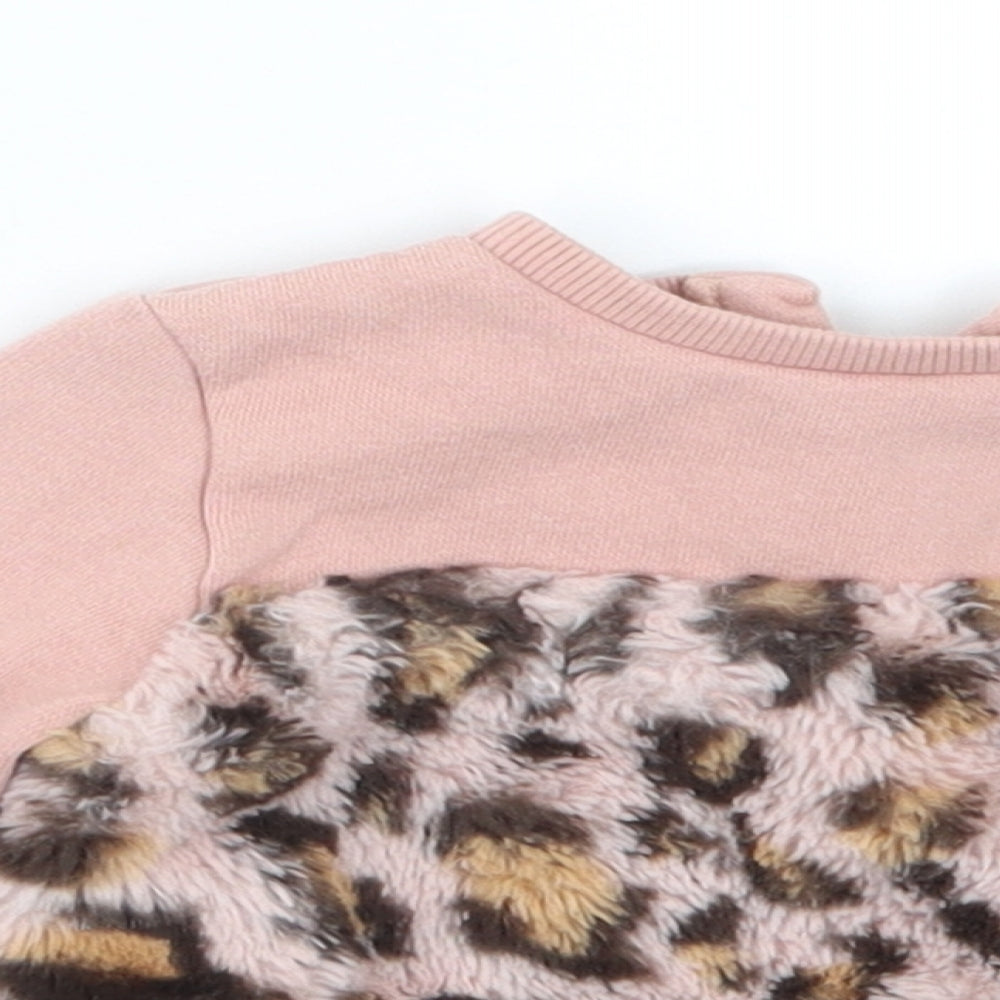 F&F Girls Pink   Pullover Jumper Size 3-6 Months