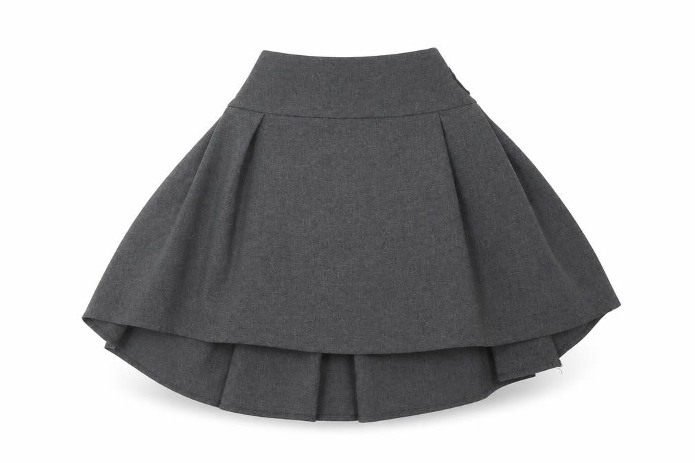 Peacocks Girls Grey   A-Line Skirt Size 8-9 Years