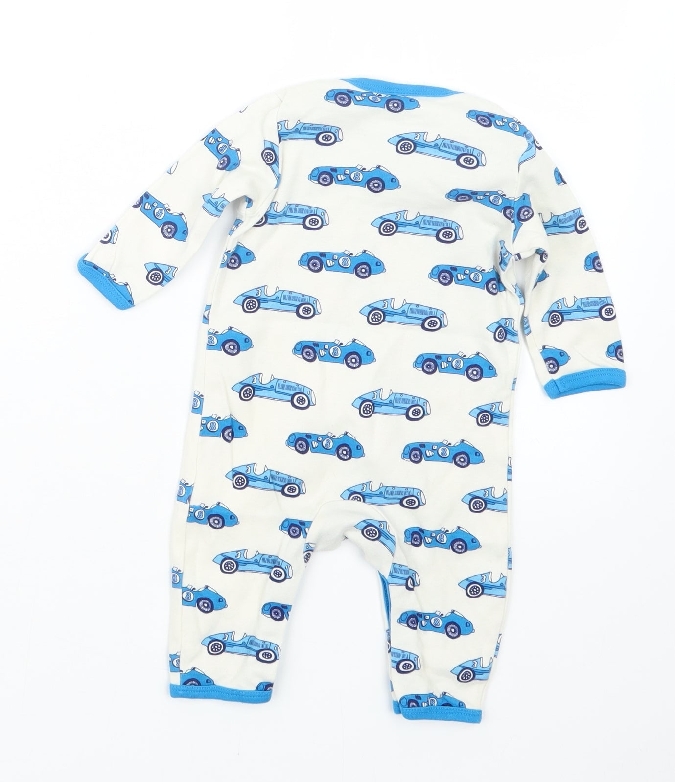 Mini Club Boys Blue Geometric  Babydoll One Piece Size 0-3 Months