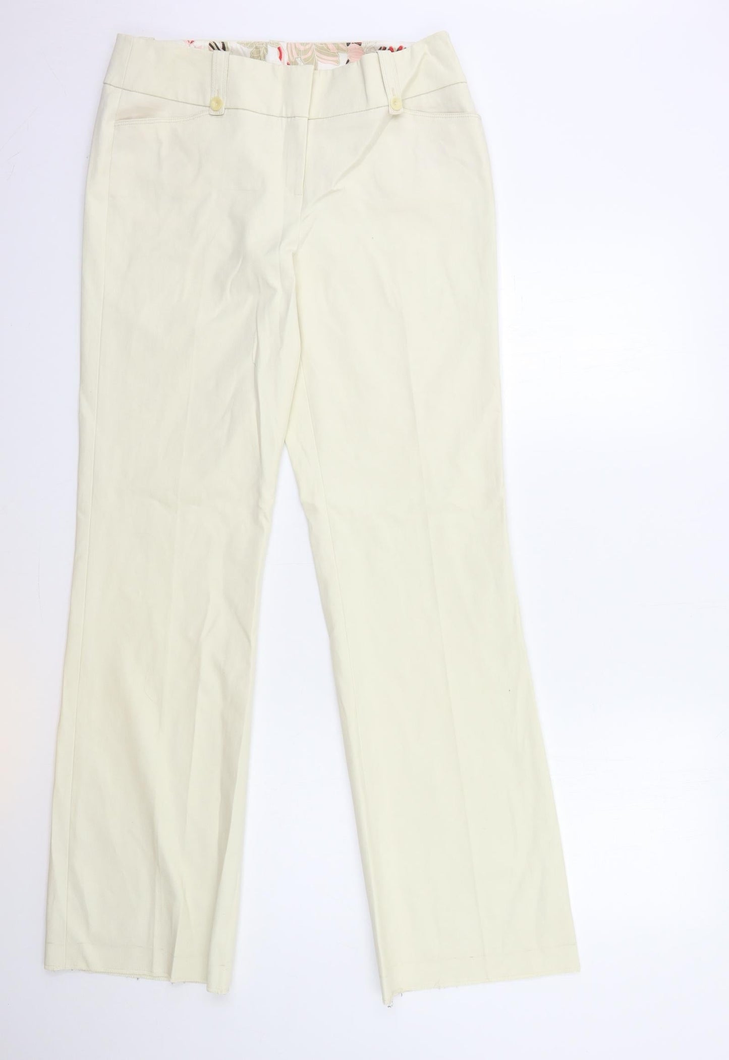 Illusion Womens Beige   Trousers  Size 12 L34 in