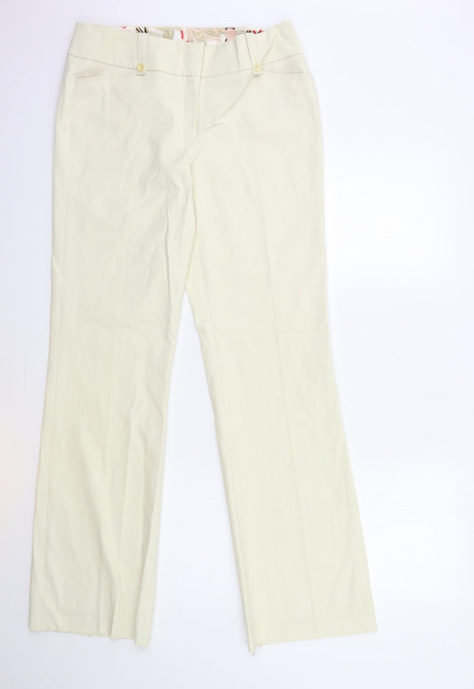 Illusion Womens Beige   Trousers  Size 12 L34 in