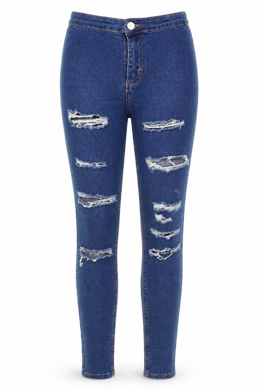Topshop Womens Blue  Denim Skinny Jeans Size 26 in L30 in