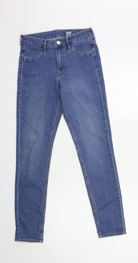H&M Womens Blue  Denim Skinny Jeans Size 27 in L29 in