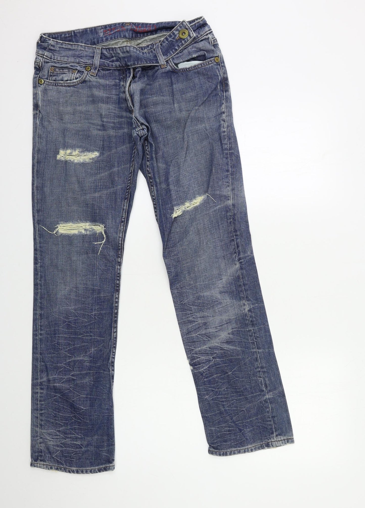 Preworn Womens Blue  Denim Skinny Jeans Size 30 in L30 in