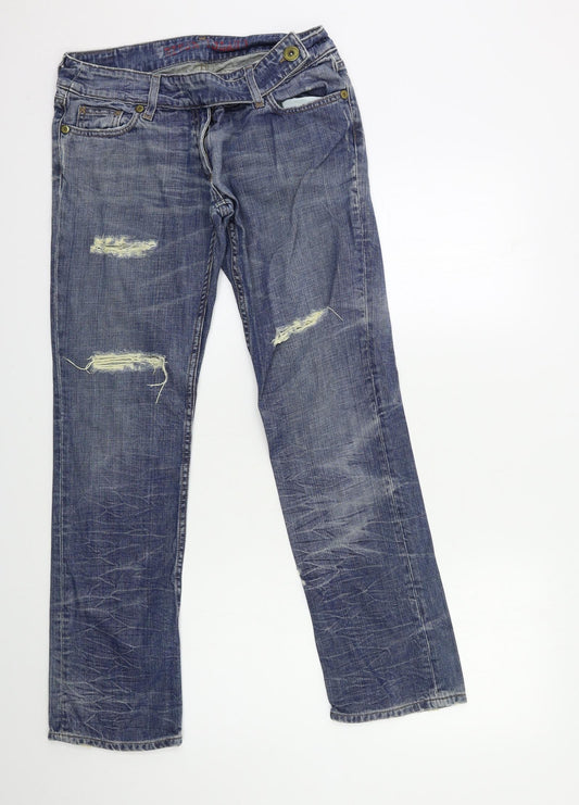 Preworn Womens Blue  Denim Skinny Jeans Size 30 in L30 in