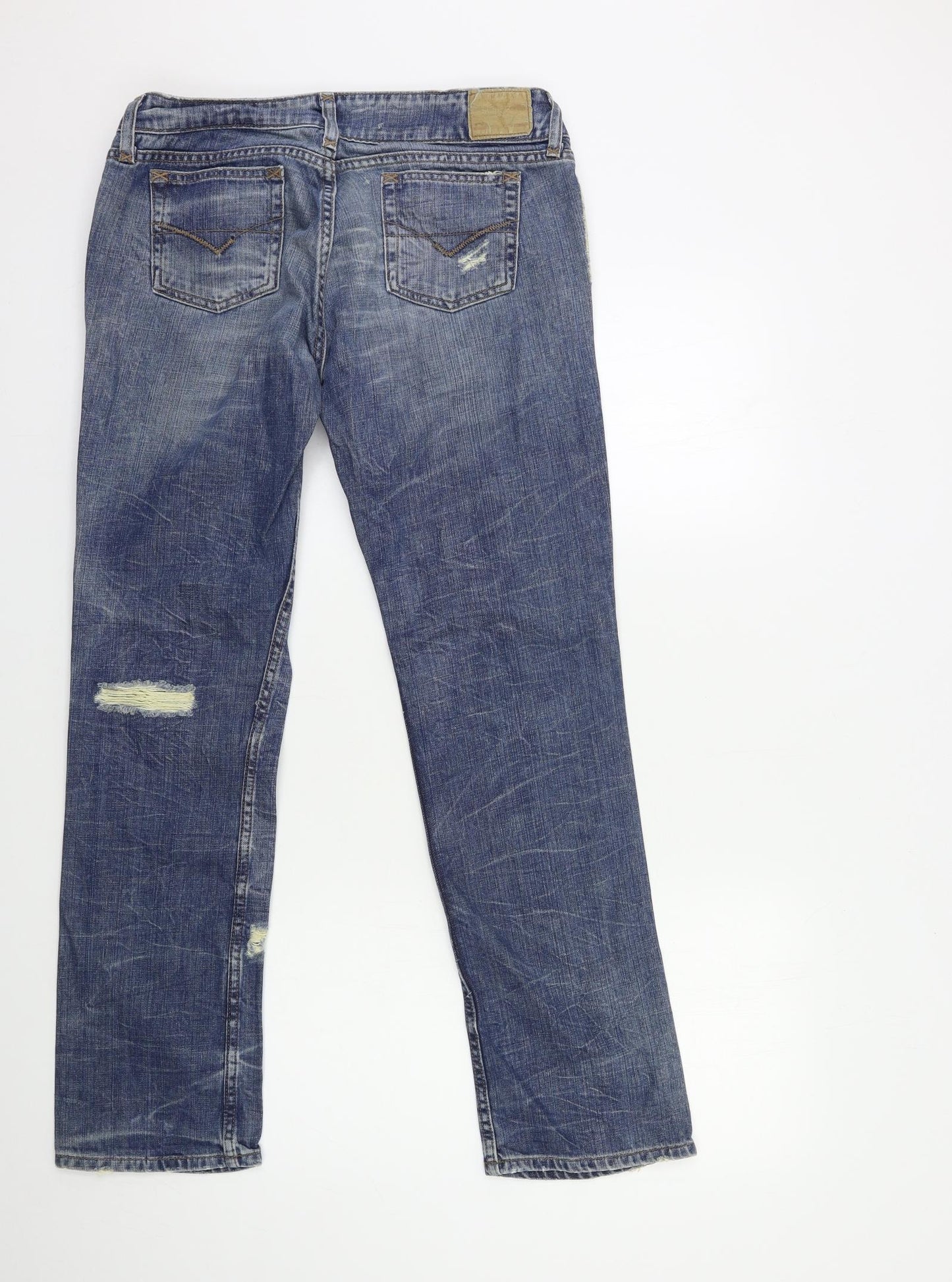 Preworn Womens Blue  Denim Skinny Jeans Size 30 in L30 in