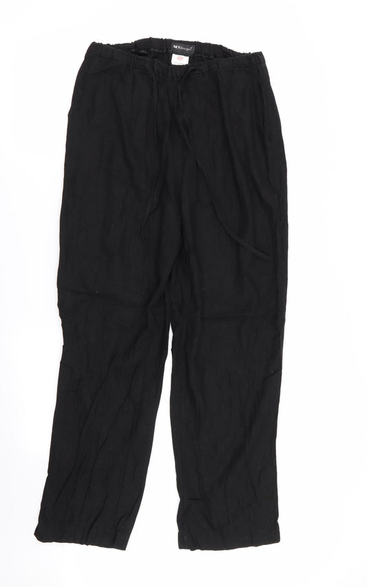 sky designs Womens Black   Trousers  Size 14 L27 in - Stretch waistband