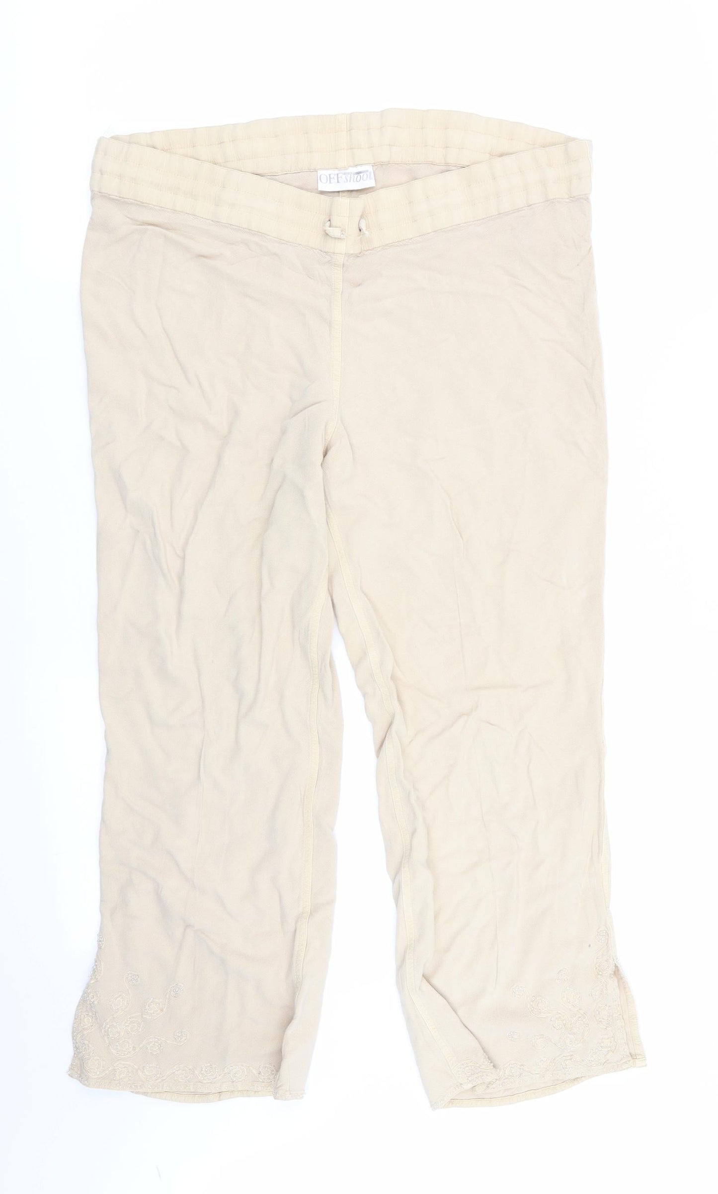 offshoot Womens Beige   Trousers  Size S L23 in