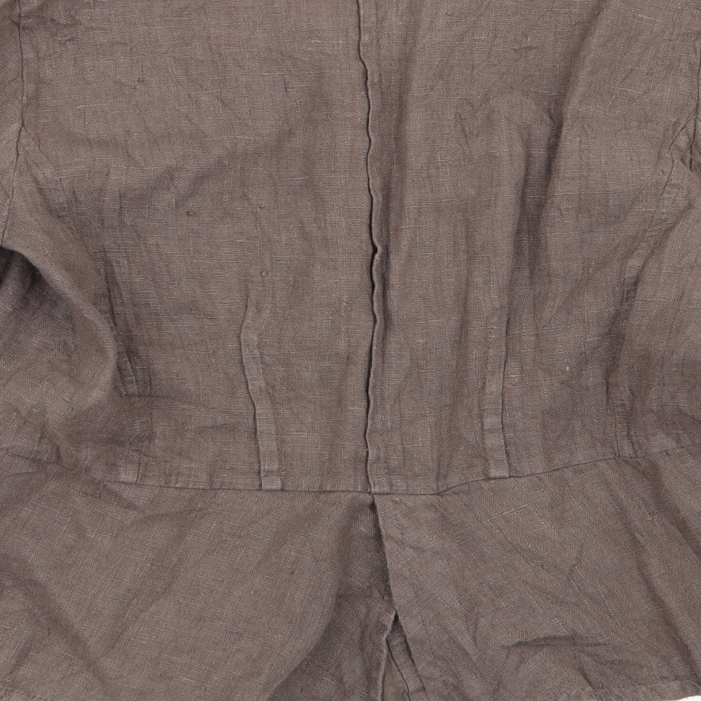Preworn Womens Brown   Jacket Blazer Size L