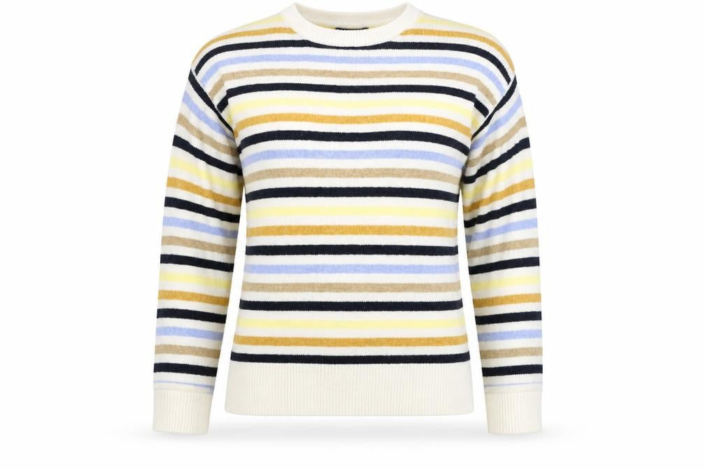 Marks & Spencer Womens Beige Striped  Pullover Jumper Size S