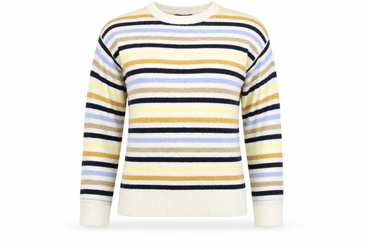Marks & Spencer Womens Beige Striped  Pullover Jumper Size S