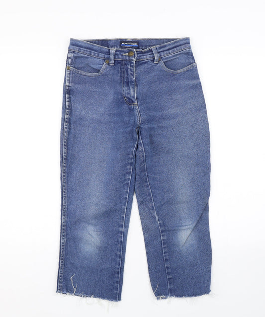 Preloved Brooker Womens Blue  Denim Cropped Jeans Size 28 L20 in - Front