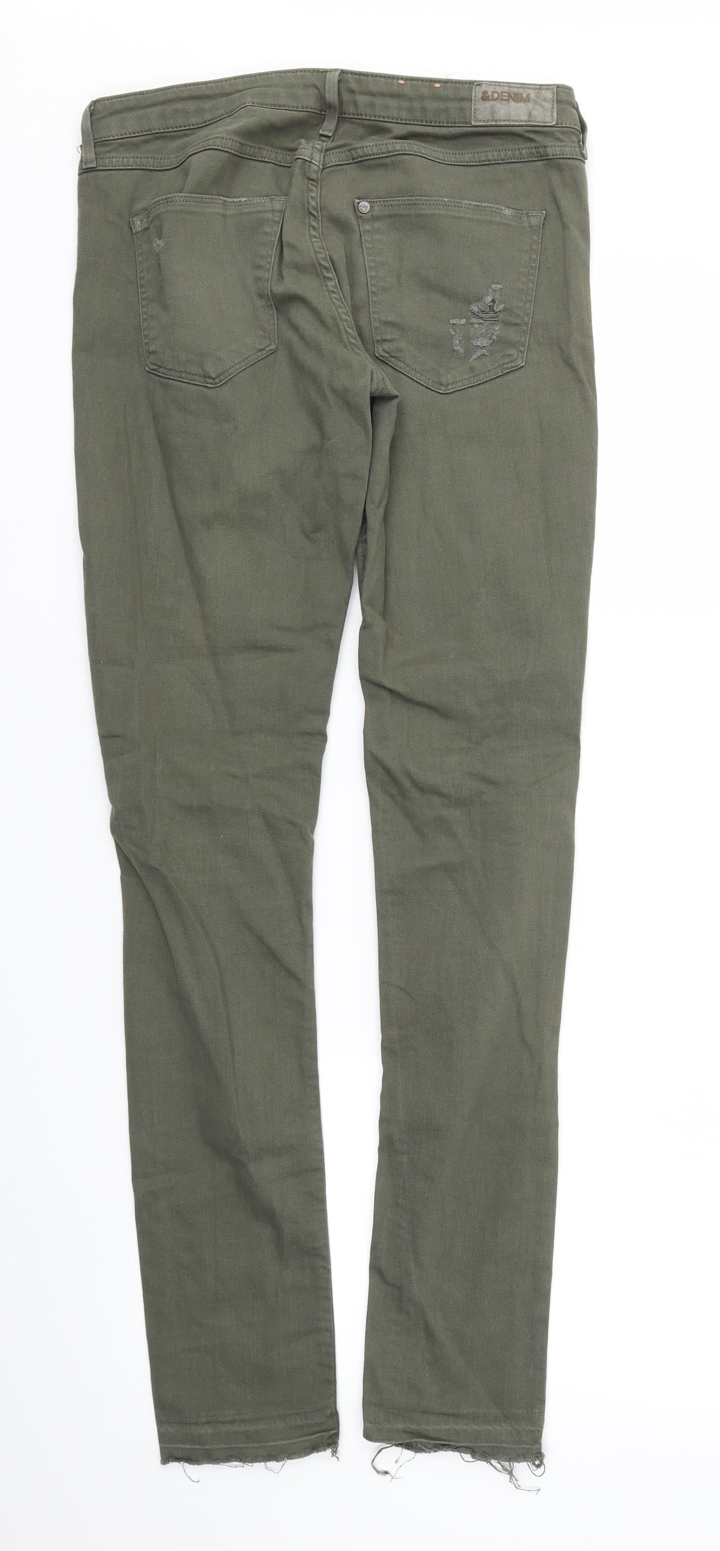 Denim Womens Green   Skinny Jeans Size 29 L32 in