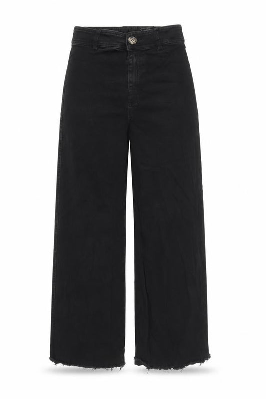 H&M Womens Black   Capri Jeans Size 8 L25 in