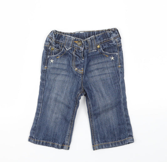 NEXT Girls Blue   Capri Jeans Size 6-9 Months