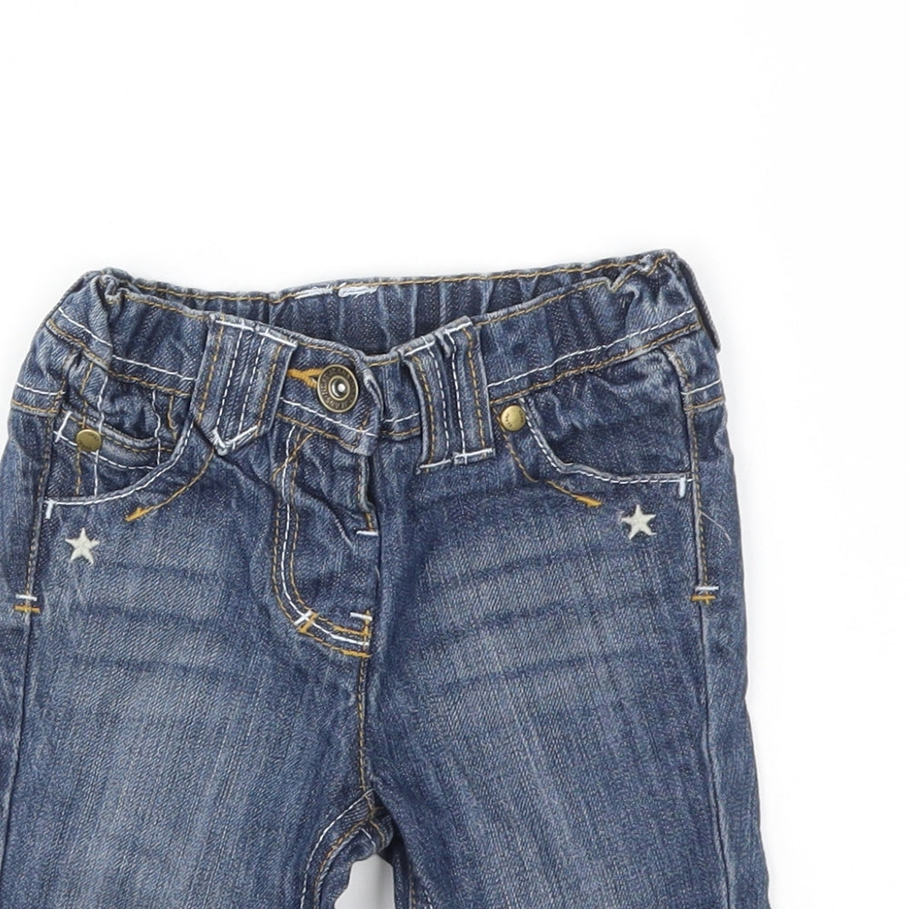 NEXT Girls Blue   Capri Jeans Size 6-9 Months