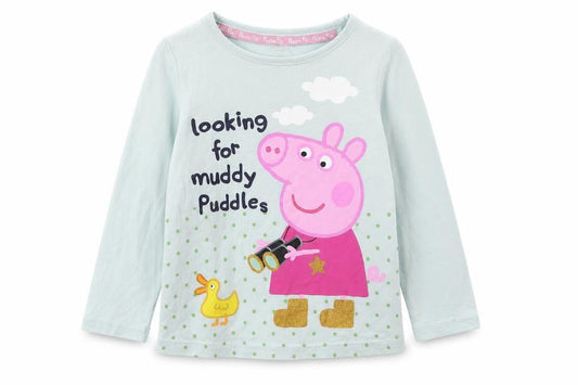 Marks & Spencer Girls Blue Animal Print  Top Pyjama Top Size 2 Years