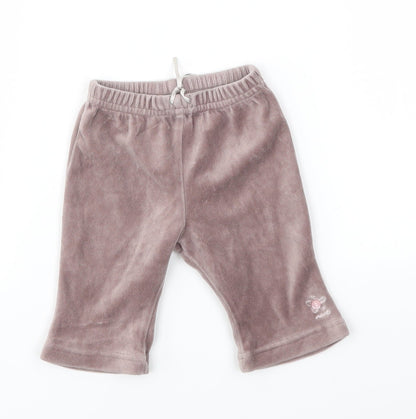 Additional front view of Next girls’ brown capri leggings, size 3-6, months