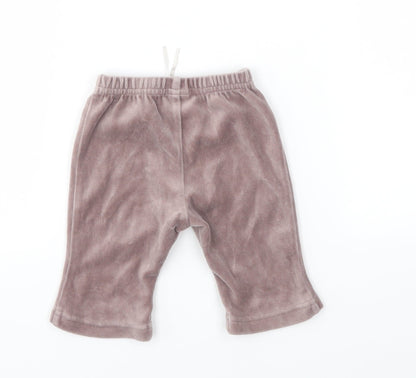 Back view of Next girls’ brown capri leggings, size 3-6, months