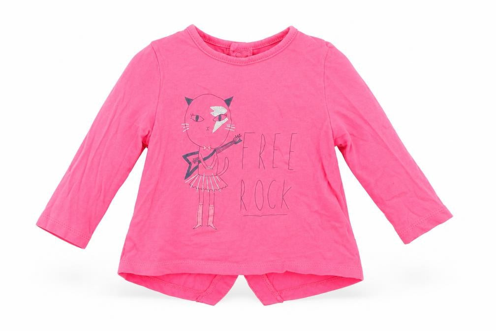 Billieblush Girls Pink   Basic T-Shirt Size 6-9 Months